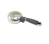 Étrille métallique ronde avec poignée en gel Waldhausen Noir 24 cm