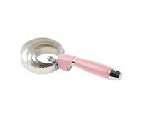 Étrille métallique ronde avec poignée en gel Waldhausen Rose 24 cm
