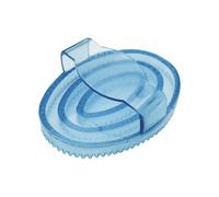 Étrille ovale caoutchouc pailleté enfant Hippotonic Bleu enfant