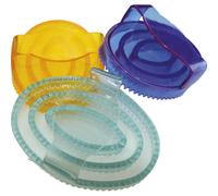 Étrille ovale caoutchouc pailleté enfant Hippotonic Violet enfant