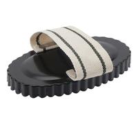 Étrille ovale en métal HorseGuard Beige 17 cm