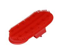 Étrille pour cheval en plastique Roma Sarvis Rouge L