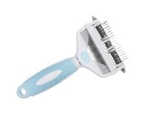 Étrille pour Chiens - Éliminateur de Poils Mort - Râteau Massant Chien à Manche Anti-Dérapant pour Toilettage à Domicile ou en Voyage