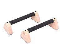 Étrille pour homme - Poignées push-up - Barres parallèles - 2 équipements d'entraînement - Accessoires pour la maison dans la salle de sport - Avec poignées en bois pour la musculation, la