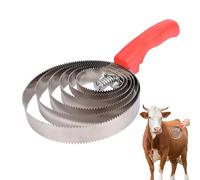 Étrille pour poils de cheval, étrille réversible, poignée ergonomique, étrille pour animaux de compagnie | Accessoire de toilettage multifonction pour chatouiller et peigner les moutons et les bovins