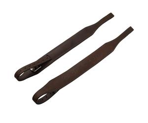 Étrivières en cuir pour cheval Acavallo Mono Marron L