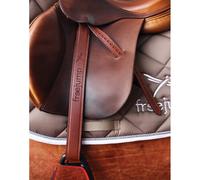 Etrivières équitation cuir Freejump Classic Wide Marron L
