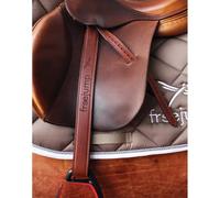 Etrivières équitation cuir Freejump Classic Wide Noir XL