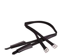 Etrivières équitation en cuir avec housses ANKY Noir 145 cm