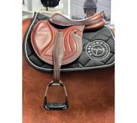 Étrivières équitation en cuir Freejump 40 mm Marron S