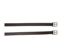 Etrivières équitation Trust en cuir Soft Cover Noir 160 cm