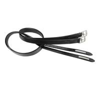 Étrivières pour cheval avec cristal Harry's Horse Noir Poney