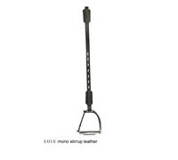 Étrivières pour cheval en cuir Edix Saddles Mono Noir 65 cm