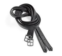 Étrivières pour cheval en cuir Kieffer Gladiator Noir 150 cm