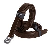 Étrivières pour cheval en cuir solide QHP Marron 120 cm