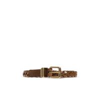 Etro - Braided Leather Belt - Femme - Accessoires - Brun - Taille: S