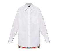 Etro - Chemise en Tissus Combinés - Femme - Blouses et Chemises - Blanc - Taille: 38 FR