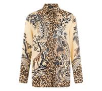Etro - Chemise en twill de soie à motif animalier - Femme - Blouses et Chemises - Multicolore - Taille: 40 FR