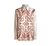 Etro - Chemise Rayée avec Imprimé Placé - Femme - Blouses et Chemises - Multicolore - Taille: 38 FR
