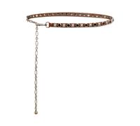 Etro, Femme, Accessoires, Brun, Taille: S Ceinture en cuir avec cristaux et rivets