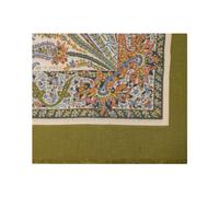 Etro, Femme, Accessoires, Vert, Taille: ONE Size Fringed Paisley Scarf
