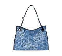 Etro, Femme, Sacs, Bleu, Taille: ONE Size Sac cabas Medium Eyes en denim jacquard