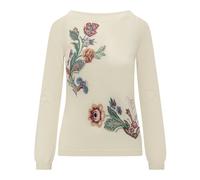 Etro - Jacquard Floral Sweater - Femme - Pulls - Beige - Taille: 38 FR
