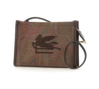 Etro - Pochette Arnica avec Détail Pegaso - Femme - Sacs - Brun - Taille: ONE Size