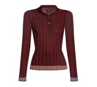 Etro - Polo avec logo - Femme - Pulls - Rouge - Taille: 38 FR