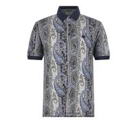 Etro - Polo en Piqué de Coton avec Motif Arnica - Homme - Tops - Bleu - Taille: S