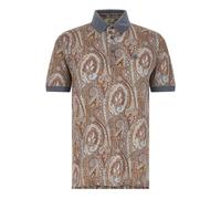 Etro - Polo en Piqué de Coton avec Motif Arnica - Homme - Tops - Multicolore - Taille: L