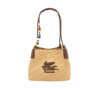 Etro - Sac bandoulière en paille tressée - Femme - Sacs - Brun - Taille: ONE Size