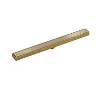 Étroit Caniveau De Douche Drain De Plancher Douche en Acier INOX Drain, Anti Odeur, Drain de Douche Linéaire avec Couvercle Amovible pour cuisine, salle de bain, douche, gar(Size:80cm,Color:Or brossé)