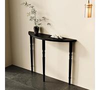 Étroit En bois entrée décoratif console, Rétro d'entrée console table, intérieur Décoratif meubles couloir table, Salon Derrière canapé tables, Bords arrondis, Facile à installer.(Nero,120*25*80cm)
