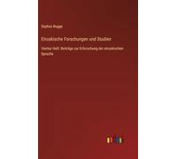 Etruskische Forschungen und Studien: Viertes Heft: Beiträge zur Erforschung der etruskischen Sprache