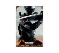 ETRVBDUB Affiche de film GI Joe Revenge Décoration murale en métal Décoration de bar moderne 30 x 20 cm
