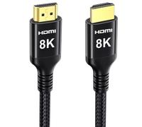Etseinri 8K Câble HDMI 20M, 8K 4K 30Hz Câble HDMI Haute Vitesse avec eARC, HDR, HDR10, HDCP 2.3, Ethernet, D-olby Atmos Vision, Tressé pour Soundbar TV Moniteur Projecteur PS5 X-box