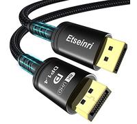 Etseinri Câble DisplayPort 1M, Certifié Câble Display Port 8K 60Hz 4K 165Hz 144Hz 2K 240Hz, 32,4Gbps, HDCP 2.3, HDR10, FreeSync&G-Sync, Câble DP 1.4 pour Moniteurs de Jeu, PC et Téléviseurs