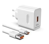 Etssembo 66W Supercharge Chargeur Rapide pour Huawei Honor 90 80 Pro 70 Lite 400 200 100 X9 X8 X7 Magic 7 6 5 V5 V3 Vs Vs2 Pad Mate Pura Nova Serie 66W Supercharge Chargeur avec 6A Câble USB C 1m