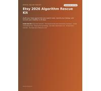 Etsy 2026 Algorithm Rescue Kit: Audit Your Shop Against the New Search Rules, Rewrite Your Listings, and Recover Your Visibility in 30 Days