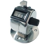 Ett Compteur Mécanique Manuel Argenté 0-9999 avec Support 45x30