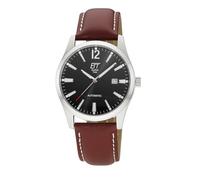 ETT Eco Tech Time EGS-40407-21L Montre analogique automatique pour homme avec bracelet en cuir