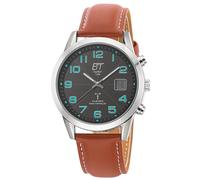 ETT Eco Tech Time Funk-Solaruhr pour Hommes Basic Braun / Noir EGS-11499-22L