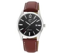 ETT Eco Tech Time Montre Automatique Homme Motion Drive Cuir Brun EGS-40407-21L