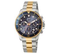 Ett Eco Tech Time Montre Chronographe Solaire Pour Hommes Bicolore Chrono Egs-1