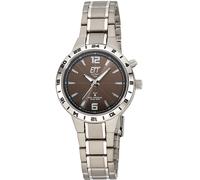 ETT ELT-11446-21M Radio Solaire Drive Basic Titane Montre Femme 32mm 5ATM
