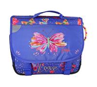 EttaVee - Cartable scolaire 38 cm Fly With Me - Fille - Bleu/Violet - Motif papillon - 2 compartiments