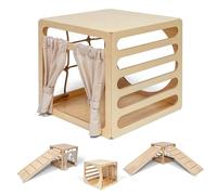 Ette Tete CUBITRI • Cube de jeu grimpant en bois + maisonnette