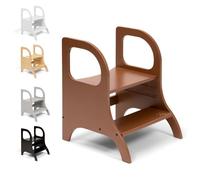 Ette Tete MIIMO Marchepied réglable en hauteur pour les tout-petits • Tabouret de toilette pour l'apprentissage de la propreté (Mocha)
