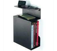 Etterr | Table de Chevet Noir 100% Acier | Fabriqué en Europe | Chevet Suspendu Mural | Table de Nuit